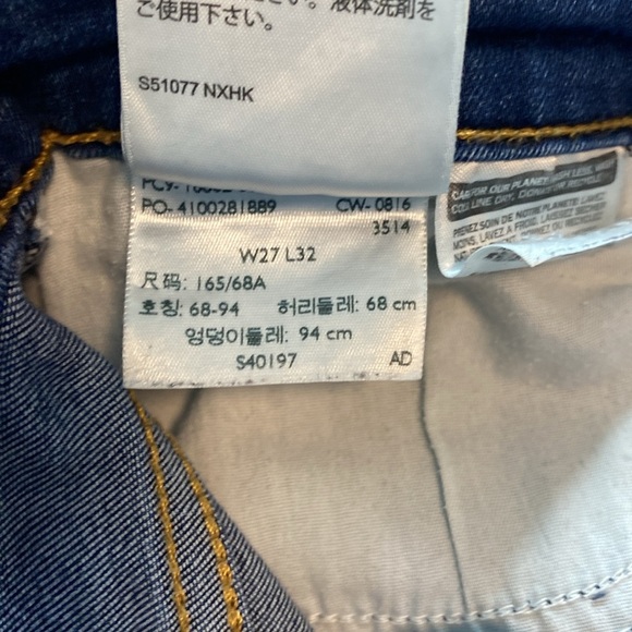 Levi’s -Blue 721 High rise skinny jeans - W27 L32 - Picture 7 of 7